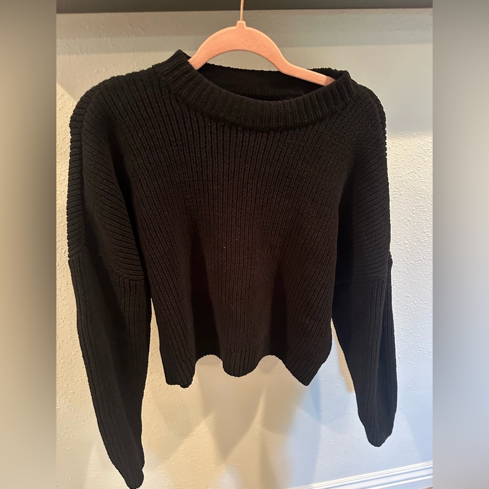 Abercrombie & Fitch Black Crew Neck Sweater